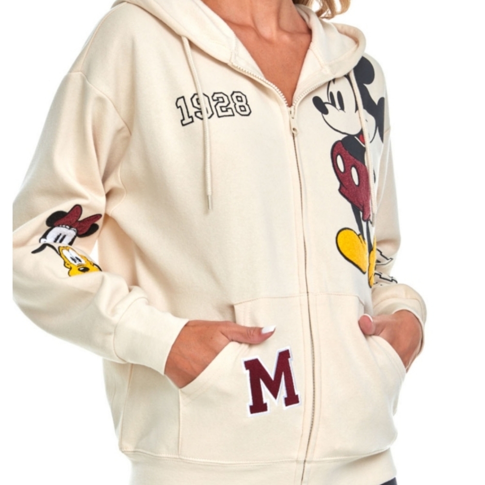 DISNEY MICKEY MOUSE full zip hoodie sweatshirt - Picture 2 of 13